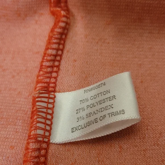 Boston Proper short sleeve hooded sport jacket. Size XS,  Coral (orange tint) - Picture 8 of 9